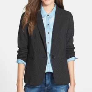 Olivia Moon Black polka dot blazer size L